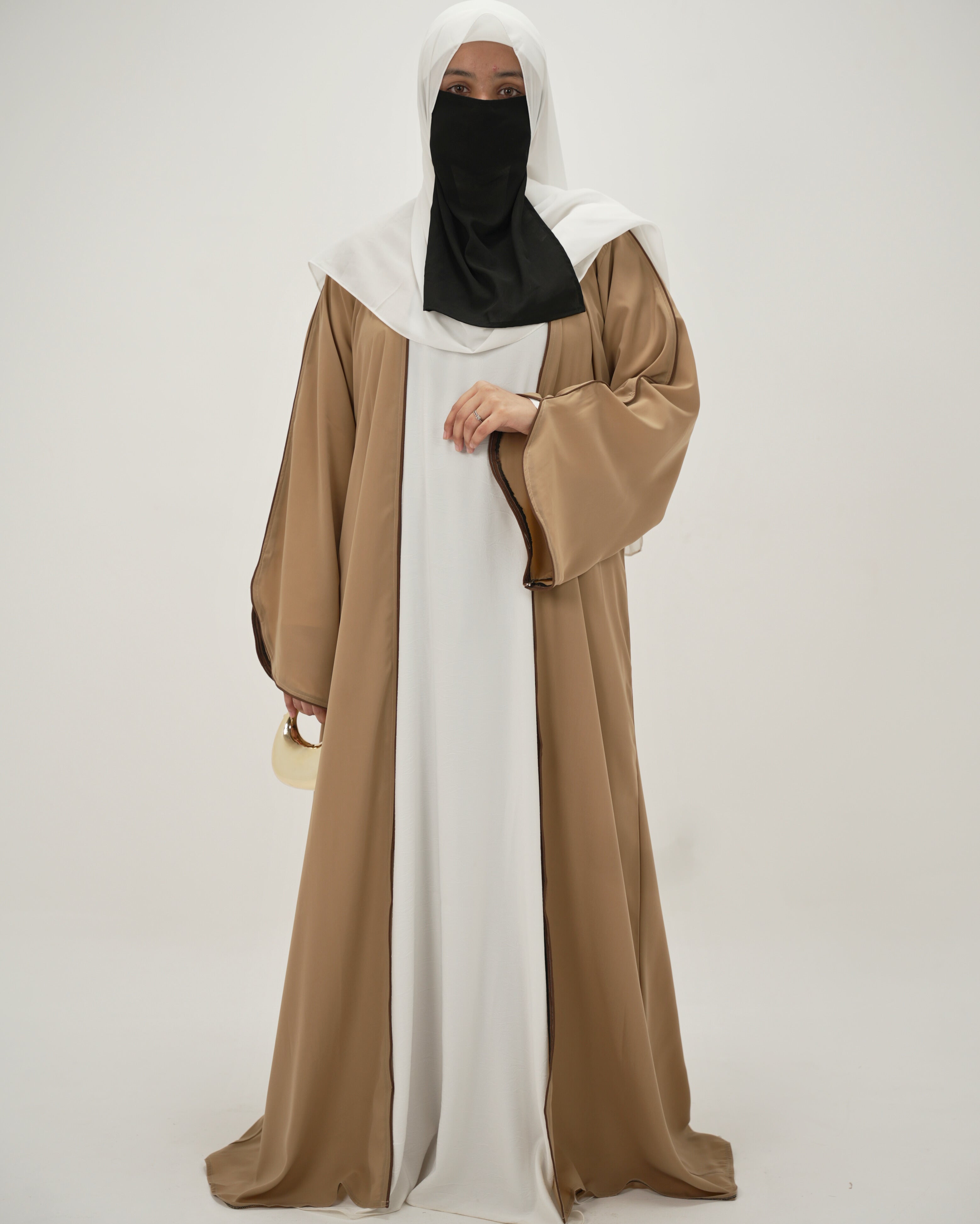 Sakinah | Shrug Abaya Set - Beige