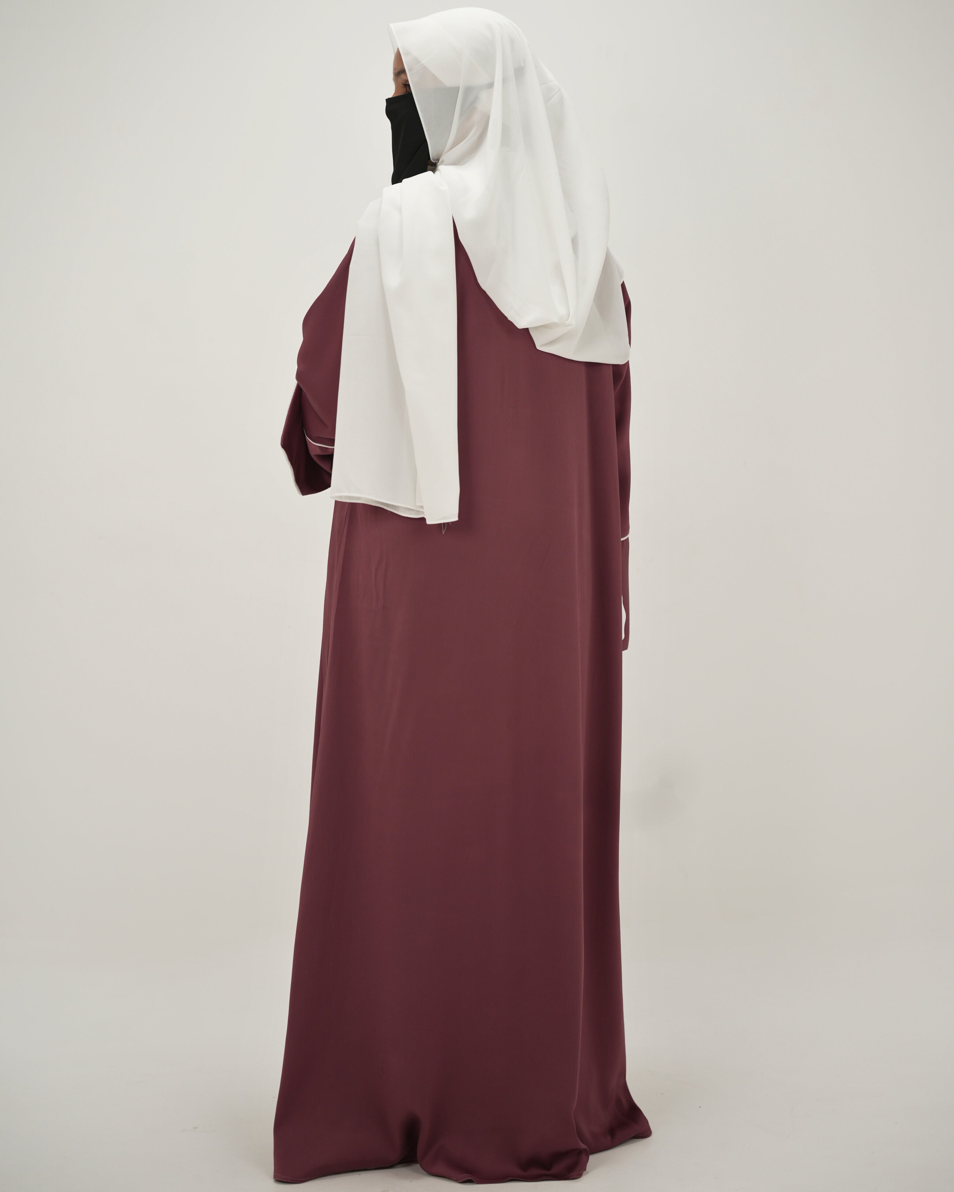 Alina | Shrug Abaya Set - Mulberry